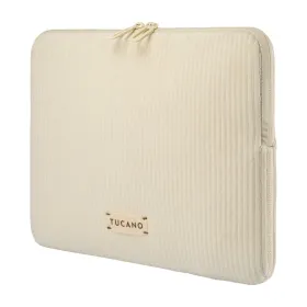 TUCANO Velluto 2 - Cover for MacBook Air 13" (M4/M3/M2/M1/2025-2018) / Pro 13" / Laptop 12" (cream)