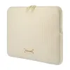 TUCANO Velluto 2 - Cover for MacBook Air 13" (M4/M3/M2/M1/2025-2018) / Pro 13" / Laptop 12" (cream)