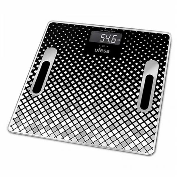 Digital Bathroom Scales UFESA BE1855 Black/White 30 x 30 cm Negro