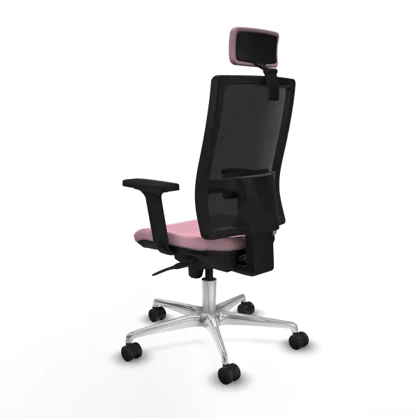 Office Chair with Headrest Piqueras y Crespo 2D086N2 Pink
