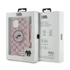 Karl Lagerfeld IML Crossbody Monogram Karl & Choupette Head MagSafe - Case for iPhone 15 / 14 / 13 (Pink)