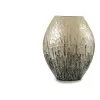 Vase Wood Grey Mother of pearl DM (18 x 44,5 x 40 cm)