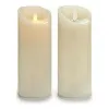 LED Candle Cream Plastic Wax 10 x 21,5 x 10 cm