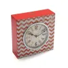 Table clock Versa Red Wood Vintage 10 x 23 x 23 cm