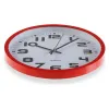 Wall Clock Versa Red Plastic 3,8 x 25 x 25 cm