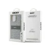 DKNY Leather Mono Stripe & Metal Logo - iPhone 14 Pro Case (beige)