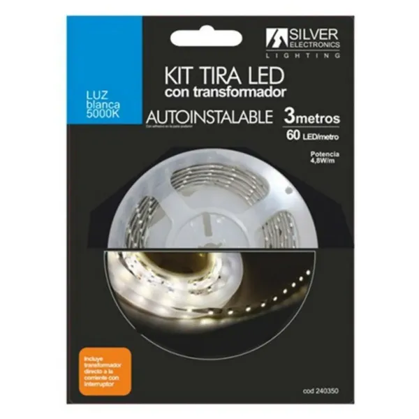 LED-ribad Silver Electronics 240350 5000K Blanco 3M