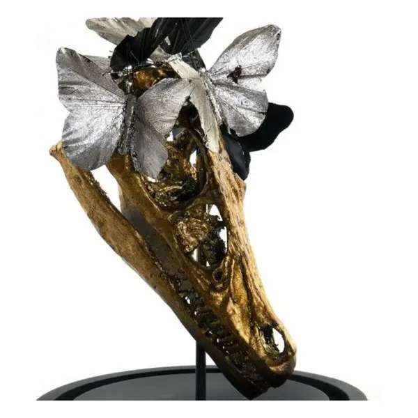 Decorative Figure DKD Home Decor Black Golden Butterflies 17 x 17 x 26 cm