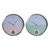 Wall Clock DKD Home Decor Aluminium Crystal 30 x 5 x 30 cm (2 Units) (12 Units) (2 pcs)