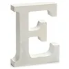 Letter E White Wood 2 x 11 cm