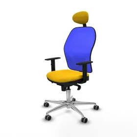 Office Chair with Headrest Piqueras y Crespo 1D086G1 Yellow