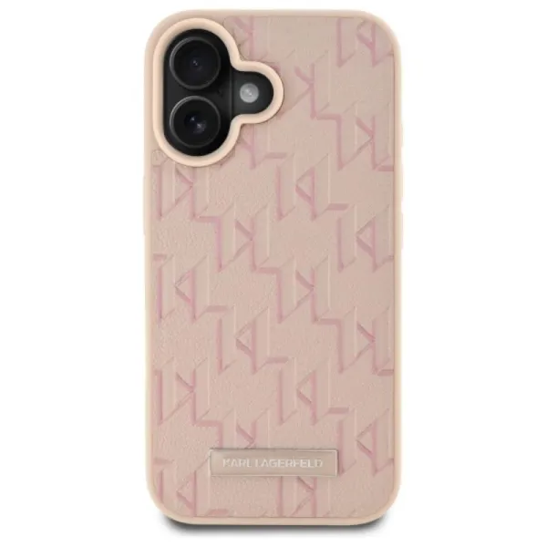 Karl Lagerfeld Hot Stamp MagSafe - Case for iPhone 16 (pink)