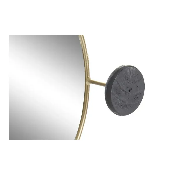 Wall mirror DKD Home Decor Black Golden Crystal Iron 44 x 7 x 25 cm