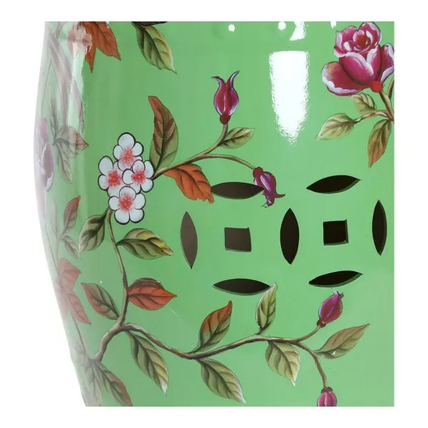 Side table DKD Home Decor Green Multicolour Porcelain 35 x 35 x 45 cm