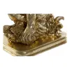 Decorative Figure DKD Home Decor Golden Resin Colonial Leaf of a plant 16,5 x 10,6 x 22,5 cm