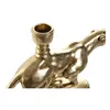 Candle Holder DKD Home Decor Golden Resin Aluminium Leopard Tropical Candle Holder 25 x 6 x 14 cm