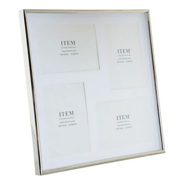 Photo frame DKD Home Decor Silver Metal Crystal Plastic Traditional 29 x 2 x 29 cm