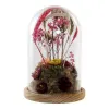 Decorative Figure DKD Home Decor Crystal Flowers MDF Wood (17 x 17 x 26 cm)