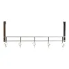 Door Coat Rack DKD Home Decor 8424001835256 Transparent Silver Metal 47 x 10 x 22 cm