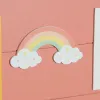 Photo Frame with Clamps DKD Home Decor MDF Wood Children's Rainbow 42 x 2 x 32 cm (2 Units)