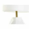 Desk lamp DKD Home Decor White Polyester Metal Ceramic 220 V Golden 50 W (20 x 20 x 37 cm)