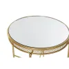 Side table DKD Home Decor 56 x 56 x 56 cm Mirror Golden Metal