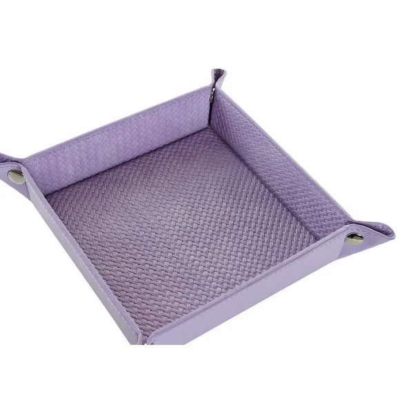 Valet Tray DKD Home Decor Lilac Romantic 20 x 20 x 4 cm