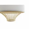 Ceiling Light DKD Home Decor White Polyester Bamboo (40 x 40 x 52 cm)