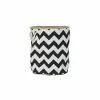 Basket DKD Home Decor White Black Jute Zigzag Modern 38 x 38 x 45 cm