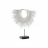 Decorative Figure DKD Home Decor Iron Feather Shells (42 x 9.5 x 44 cm)