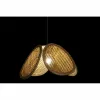 Ceiling Light DKD Home Decor 589 x 58 x 17 cm Natural 220 V 50 W (58,9 x 59 x 17 cm)