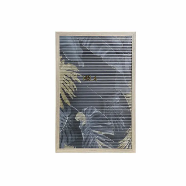 Wall Decoration DKD Home Decor 30 x 1,5 x 45 cm Natural Grey Tropical (2 Units)