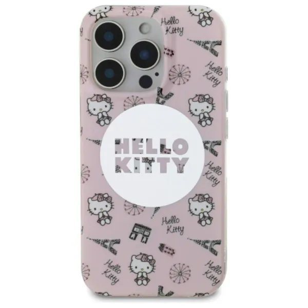 Hello Kitty IML All Over Paris MagSafe - Case for iPhone 16 Pro (pink)