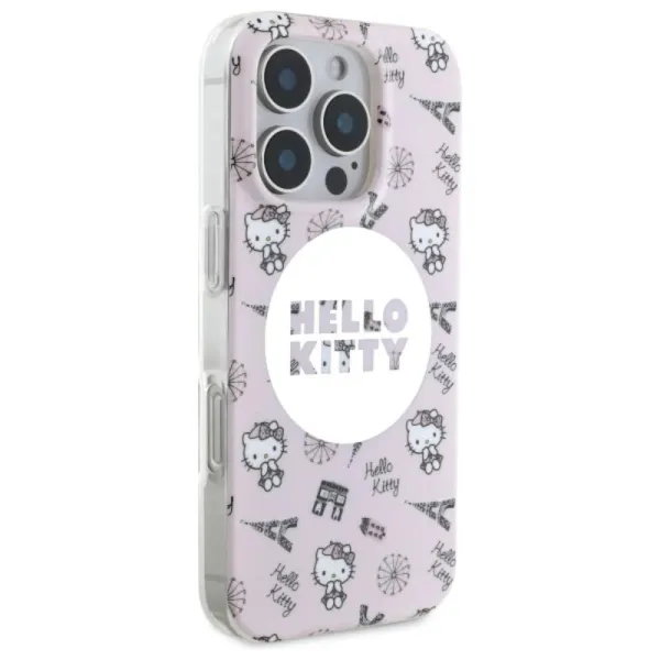 Hello Kitty IML All Over Paris MagSafe - Case for iPhone 16 Pro (pink)