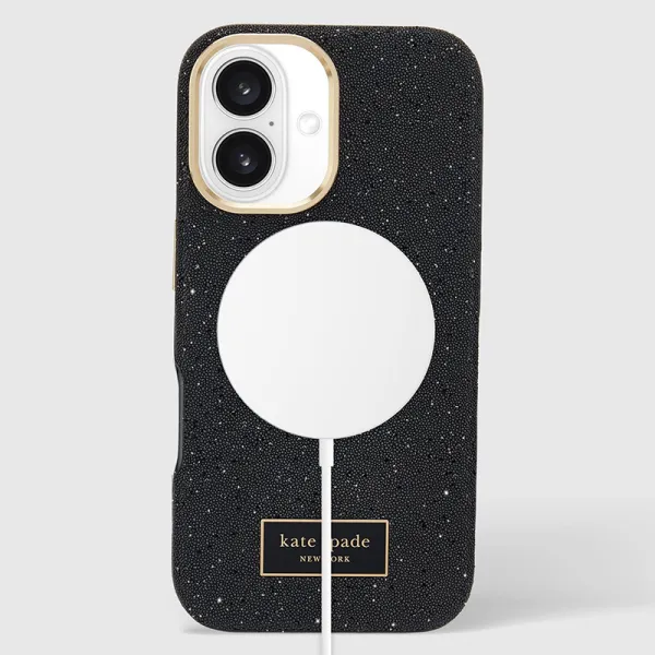 Kate Spade New York Crystal Pave MagSafe - Case for iPhone 16 (Nightfall)
