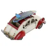 Decorative Figure DKD Home Decor 27 x 11 x 13 cm Red Car Blue Vintage (2 Units)