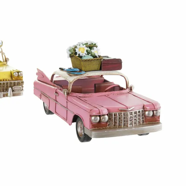 Decorative Figure DKD Home Decor Yellow Blue Green Pink Car Vintage 25,8 x 10,5 x 9,5 cm (4 Units) (4 Pieces)