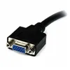 DVI-I to VGA Cable Startech DVIVGAMF8IN          Black 0,2 m