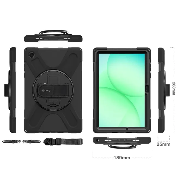 Crong Defender Plus - Rugged Case Samsung Galaxy Tab A11+ 10.9" (black)