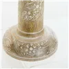 Candle Holder DKD Home Decor White Brown Metal Plastic Mango wood Floral Indian Man 12,5 x 12,5 x 31 cm