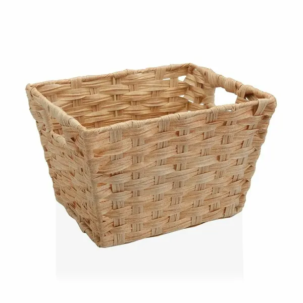 Basket Versa Beige With handles Polyethylene (24 x 19 x 29 cm)