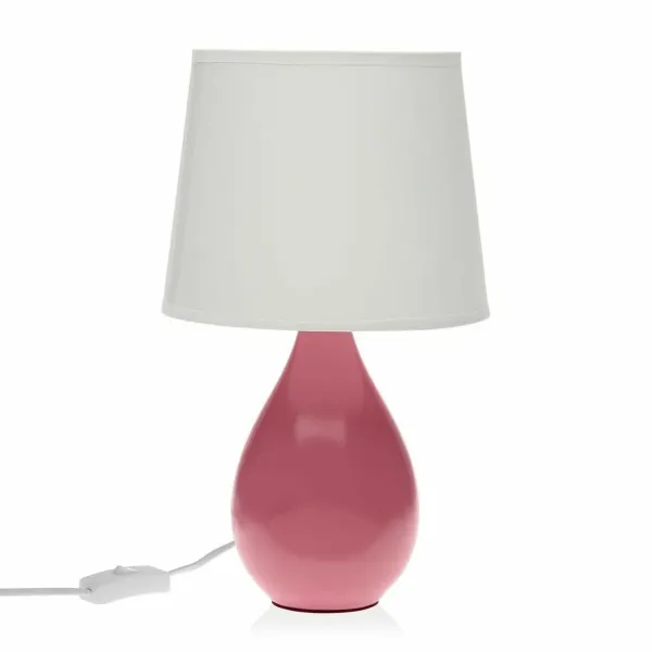 Desk lamp Versa Roxanne Pink Ceramic (20 x 35 x 20 cm)