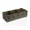 Basket Versa Grey 3 Compartments Polyethylene (15,2 x 10,2 x 35,6 cm)