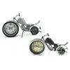 Table clock DKD Home Decor 29,5 x 7,5 x 17 cm Black Grey Motorbike Iron Vintage (2 Units)