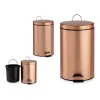 Pedal bin Metal Copper Plastic 12 L (25 x 39,5 x 32 cm)