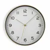 Wall Clock Versa White Golden Quartz 30,5 x 4,3 x 30,5 cm