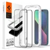 Spigen Alm Glass FC 2-Pack - Tempered Glass for iPhone 17e / 16e / 14 / 13 / 13 Pro 2 pcs (Black Frame)