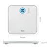 Digital Bathroom Scales TM Electron White