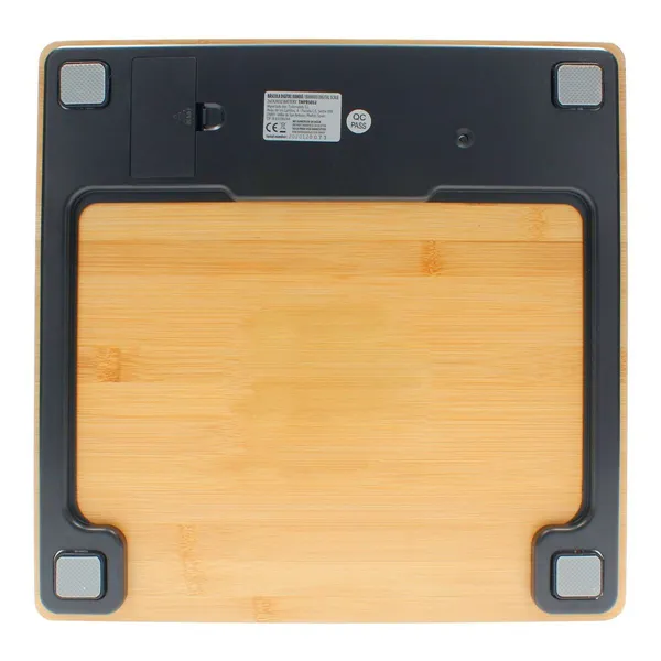 Digital Bathroom Scales TM Electron Brown Bamboo