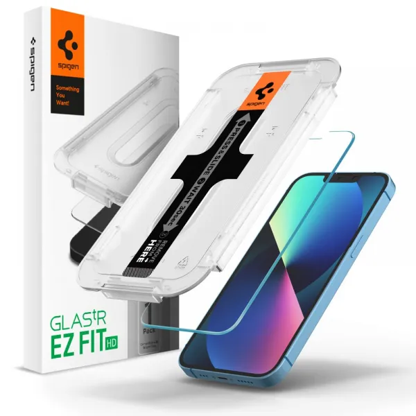 Spigen Glas.TR EZ Fit - Tempered Glass Apple iPhone 16e / iPhone 14 / iPhone 13 / iPhone 13 Pro (Clear)
